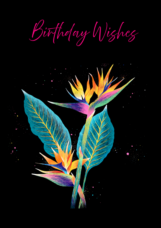 Birthday bird of paradise - ARTCODE BOD04
