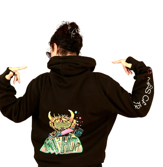 Cowl Neck Hoody - UNISEX